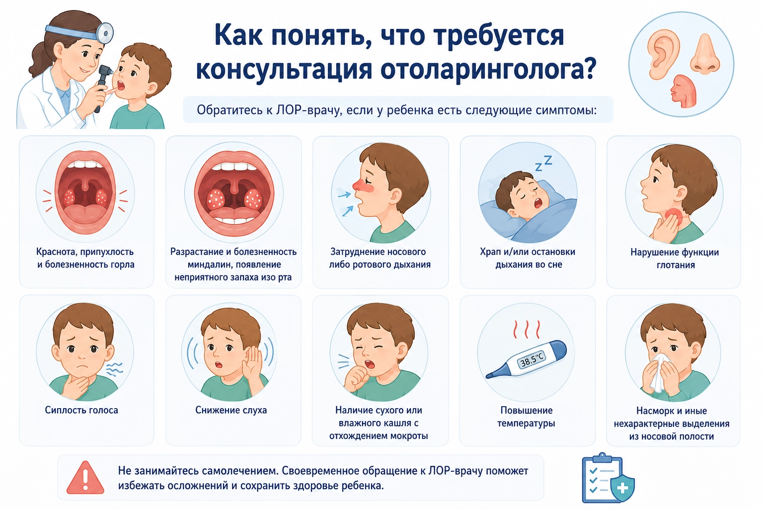 Консультация детского ЛОРа